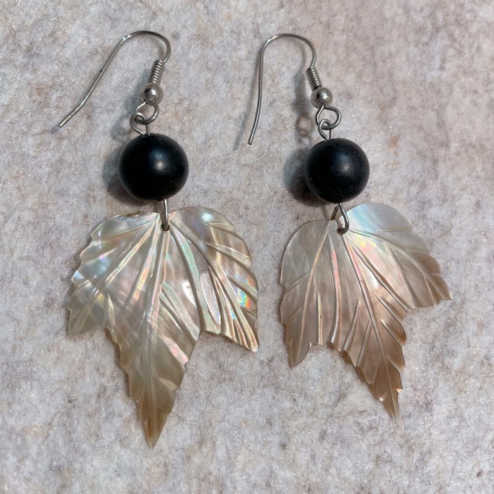 Feather Beaded Earrings